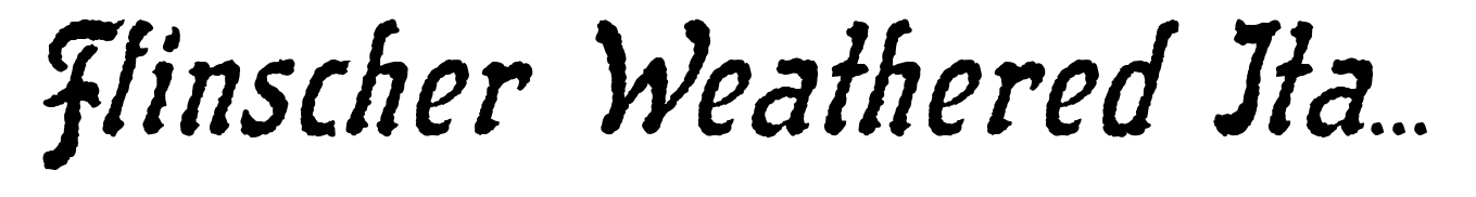 Flinscher Weathered Italic